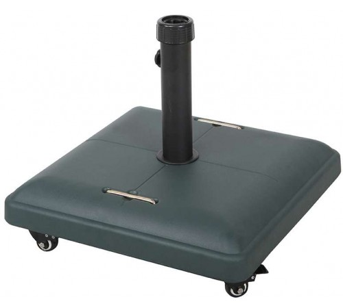 Base universale per ombrellone da giardino in cemento grigio con ruote peso 37 Kg