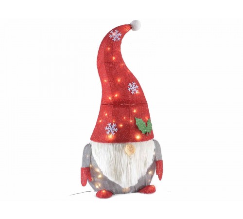 Babbo Natale Decorativo Luminoso per Interni ed Esterni per Casa Giardino 1 Mt