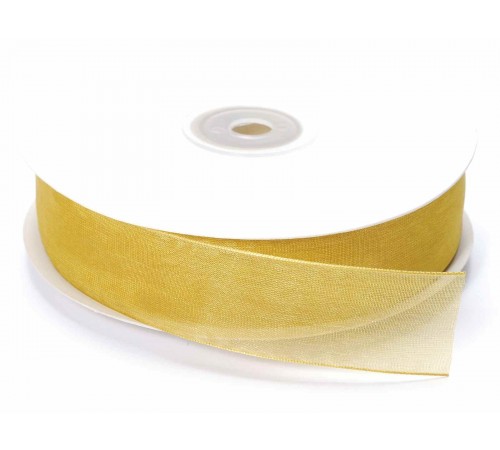  Nastro in organza per fai da te bomboniere pacchi regalo color oro