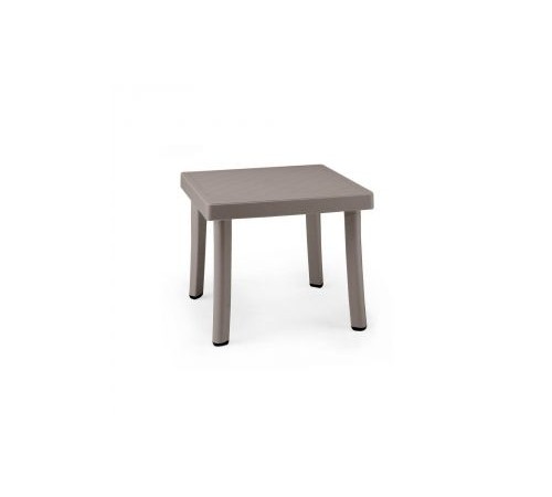 Tavolino d'appoggio per giardini e piscine tortora 46 x 46 centimetri