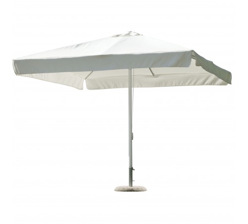 Ombrellone da Giardino 3x3 metri palo centrale bianco idrorepellente