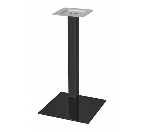 Base per tavolo bar Made in Italy in acciaio con piede centrale quadrato