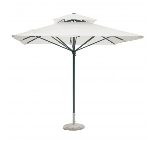 Ombrellone 4x4 Palo Centrale in Alluminio, Idrorepellente, Arredo Giardini, Bar, Ristoranti
