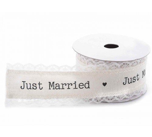 Nastro decorativo per matrimoni in stoffa e pizzo