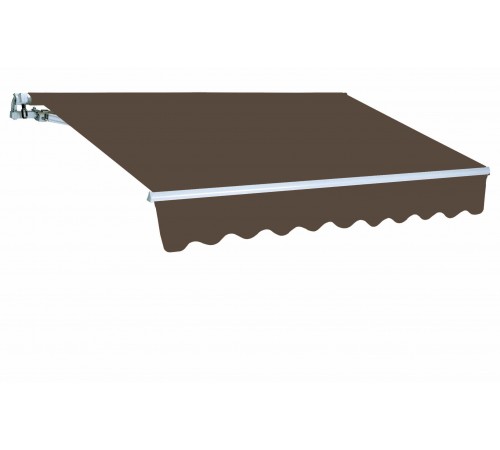 Tenda da sole a bracci retrattili 300 x 200 centimetri color marrone