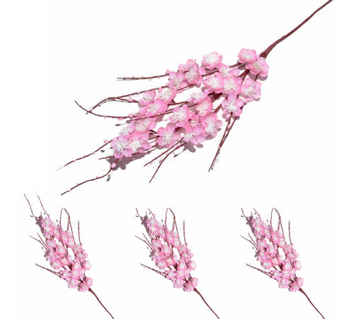 Rami con fiori di pesco artificiali modellabili per decorazioni fai da te