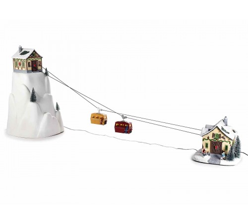 Carillon Natalizio Funivia con Luci, Suoni e Movimento Idea Regalo per Natale