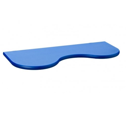 Set 4 Mensole per Camerette Bambini Blu dalla Forma Ondulare 56 Centimetri