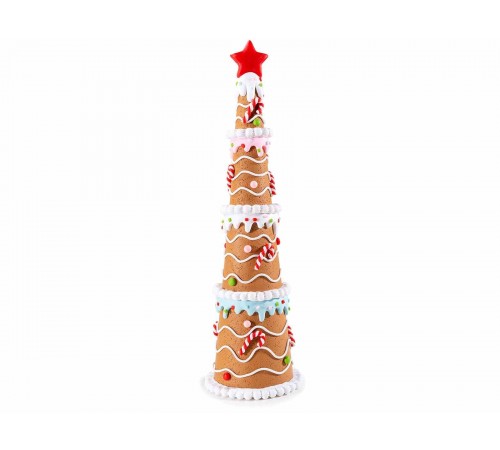 Albero di Natale da Tavolo Fantasia Biscotto - Altezza 35 cm