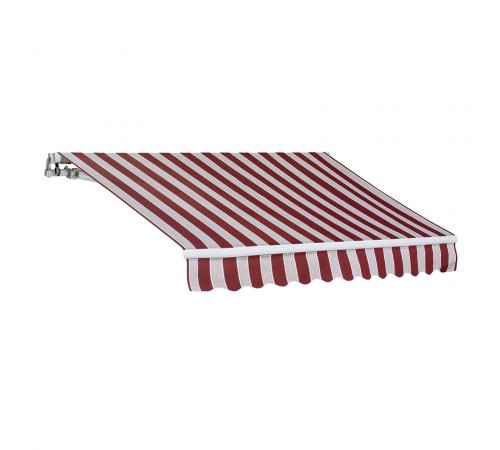 Tenda da sole a bracci retrattili 250 x 200 centimetri rigata bordeaux