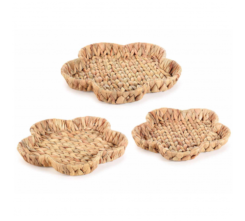 Set 3 Vassoi in Giacinto a Forma di Fiore