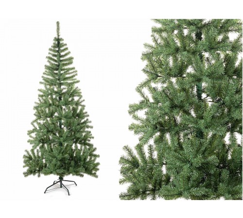 Albero di Natale artificiale pino verde folto con 658 rami 2,10 metri
