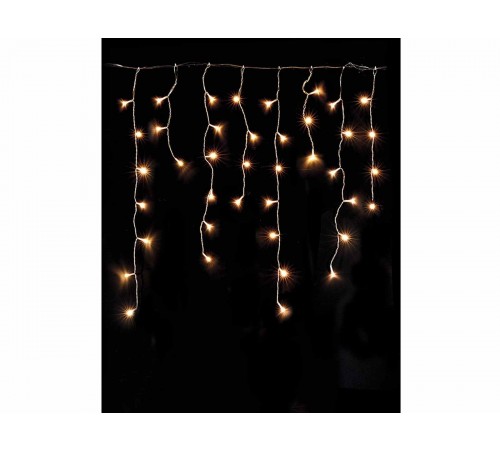Luci di Natale a tenda per interni ed esterni lunghezza cavo 10 metri con 500 Led color bianco caldo