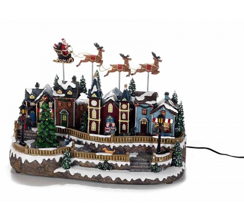 Carillon con tipico paesaggio Natalizio idea regalo per il Natale