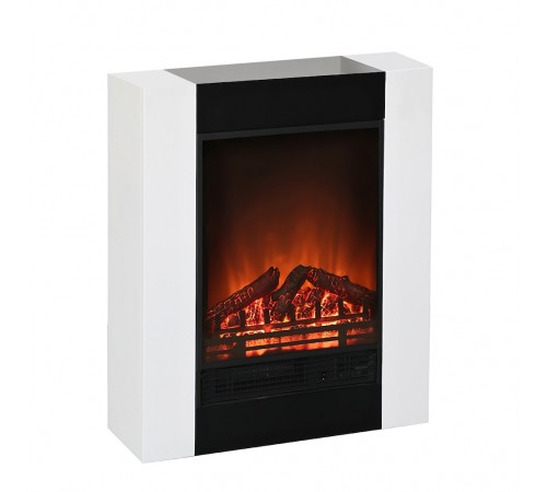 Stufa elettrica in legno e acciaio 1500 W