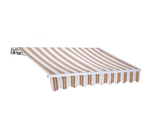 Tenda da sole a bracci retrattili 300 x 200 centimetri rigata beige