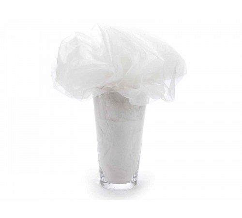 Telo in organza 3 x 1,45 metri color bianco