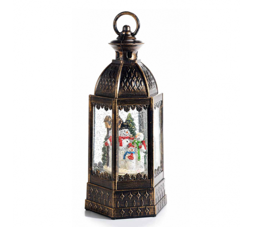 Lanterna Natalizia decorativa con personaggi. Luci e movimento