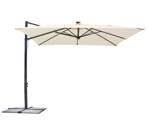 ombrellone 3x3 metri con luce led solare