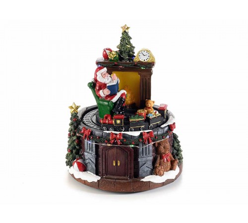 Carillon Natalizio con Suoni, Babbo Natale e Trenino Idea Regalo