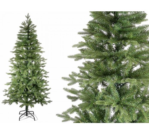 Albero di Natale Pino Verde per Spazi Ristretti, 1000 Rami - Altezza 2,15 Mt, Diametro 1,15 Mt