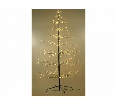 Albero di Natale luminoso con 377 Led bianco caldo per interni ed esterni altezza 1,5 metri