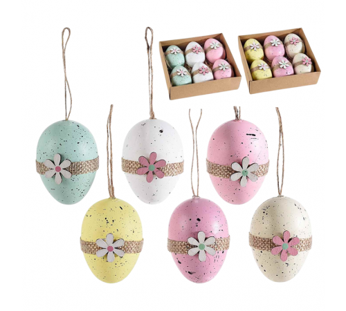 Uova Pasquali Decorate da Appendere 36 Pezzi