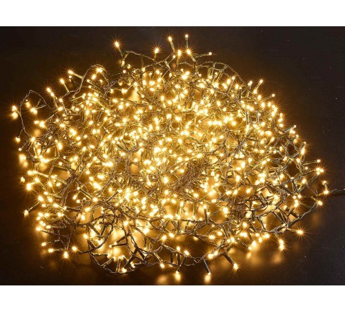 Luci di Natale con  800 Led bianco caldo 21,5 metri per interni ed esterni