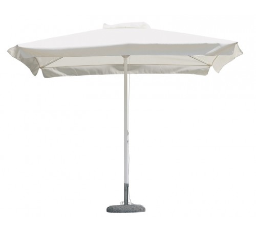 Ombrellone professionale bar e giardino con struttura in alluminio bianco misura 3 x 3 metri