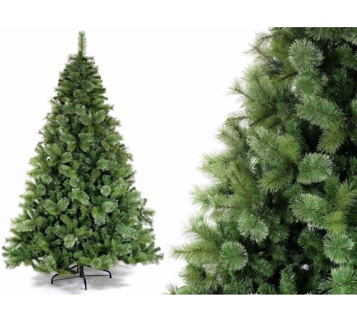 Albero di Natale artificiale verde con 724 rami altezza 1,80 metri diametro 1,10 metri