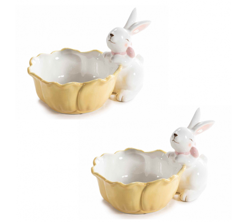 Contenitore per la Cucina in Ceramica Artigianale con Coniglietto