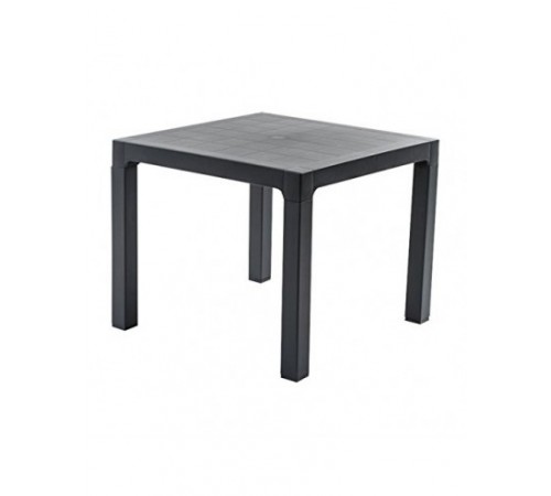 Tavolo bar e giardino quadrato 90 x 90 centimetri color antracite