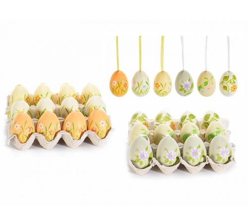 Decorazioni Pasquali a forma di uova set da 48 uova assortite da appendere