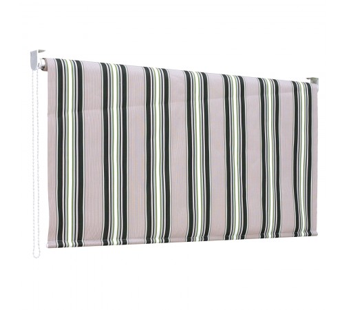 Tenda da sole a caduta 150 x 250 centimetri tenda parasole verticale colore rigato verde