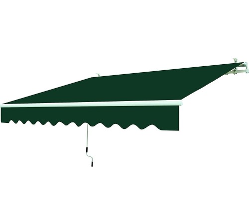 Tenda da sole a bracci retrattili 250 x 200 centimetri color verde