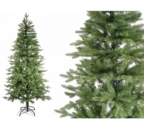 Albero di Natale Pino Verde per Spazi Ristretti, 800 Rami - Altezza 1,75 Mt, Diametro 80 cm