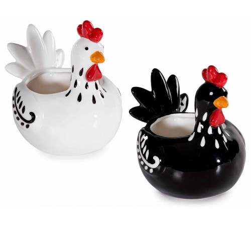 Contenitori da cucina in Ceramica a Forma di Gallina, Set da 2