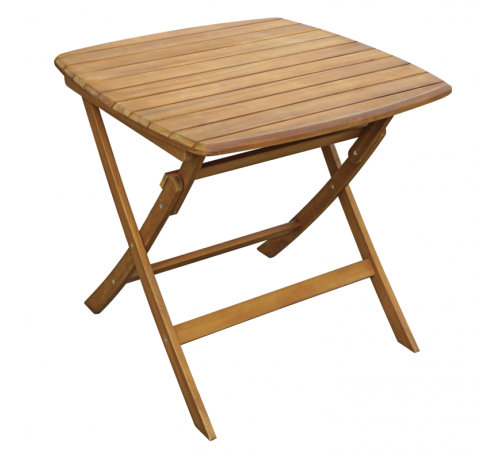 Tavolo da Giardino in Legno Pieghevole Quadrato 80x80 cm
