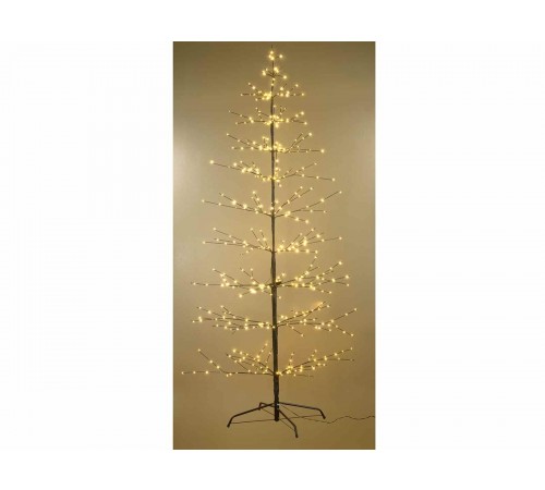Albero di Natale luminoso con 453 Led bianco caldo per interni ed esterni altezza 1,8 metri