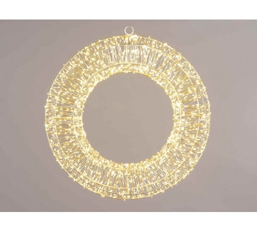 Ghirlanda Natalizia luminosa con 1800 led bianco caldo per interni ed esterni