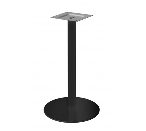 Base per tavolo bar Made in Italy in acciaio antracite piede tondo