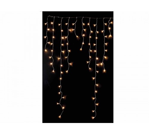 Tenda di luci Natalizie con 624 Led bianco caldo per interni e esterni