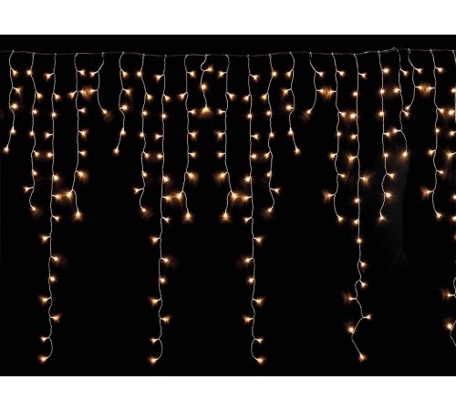 Luci di Natale a cascata 656 LED bianco caldo per interno ed esterno