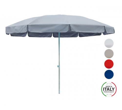 Ombrellone da giardino rotondo Made in Italy diametro 2,5 metri in Alluminio