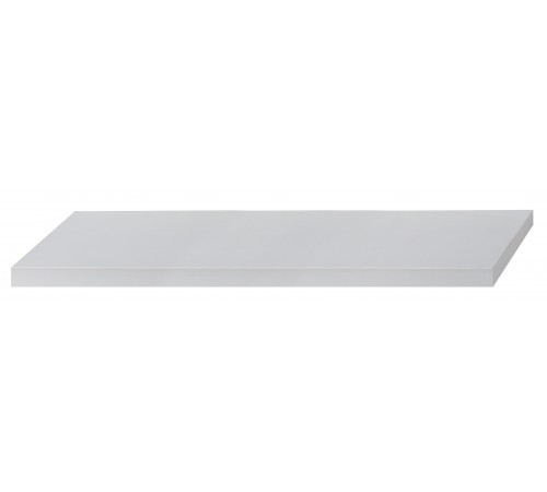 Set 4 Mensole da Parete con Fissaggio a Scomparsa lunghezza 150 centimetri bianche