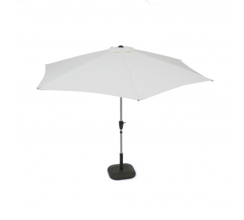 Ombrellone da giardino rotondo in alluminio con manovella 300 centimetri