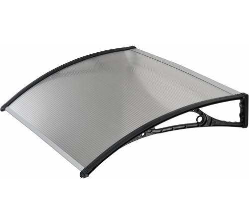 Pensilina tettoia modulare per porte e finestre in policarbonato 100 x 70 centimetri