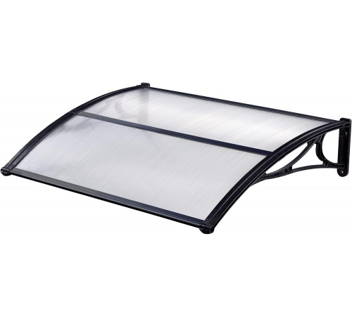 Pensilina modulare per porte e finestre in policarbonato 150 x 100 centimetri