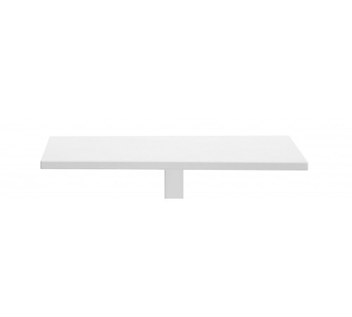 Piano Tavolo in Alluminio Uso Interno ed Esterno per Bar, Ristoranti, 80x80 Colore Bianco