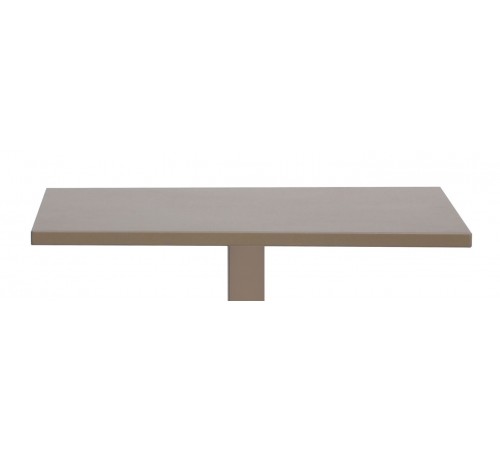 Piano Tavolo in Alluminio Uso Interno ed Esterno per Bar, Ristoranti, 70x70 Colore Tortora